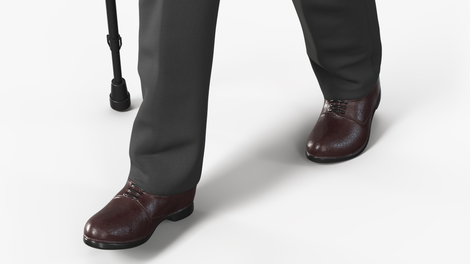 3D Walking Old Man with Stick