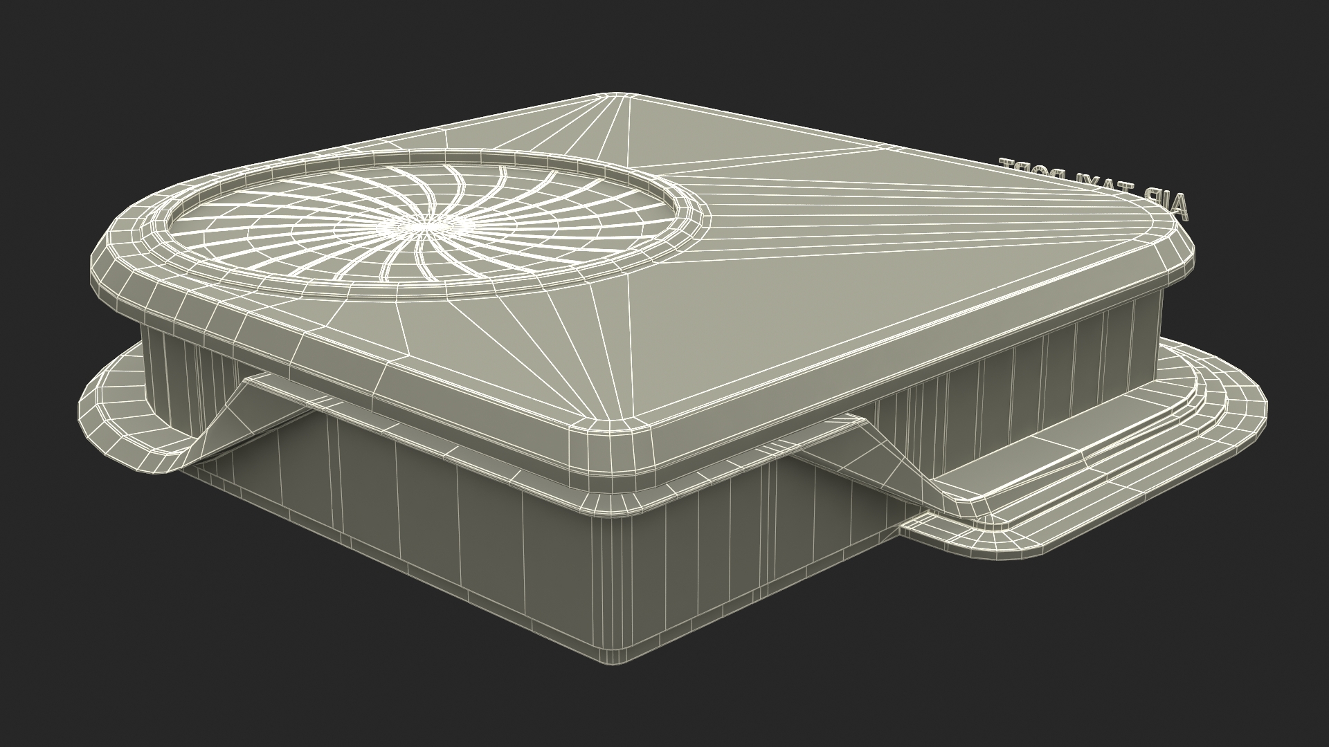 3D model Air Taxi Port Rigged