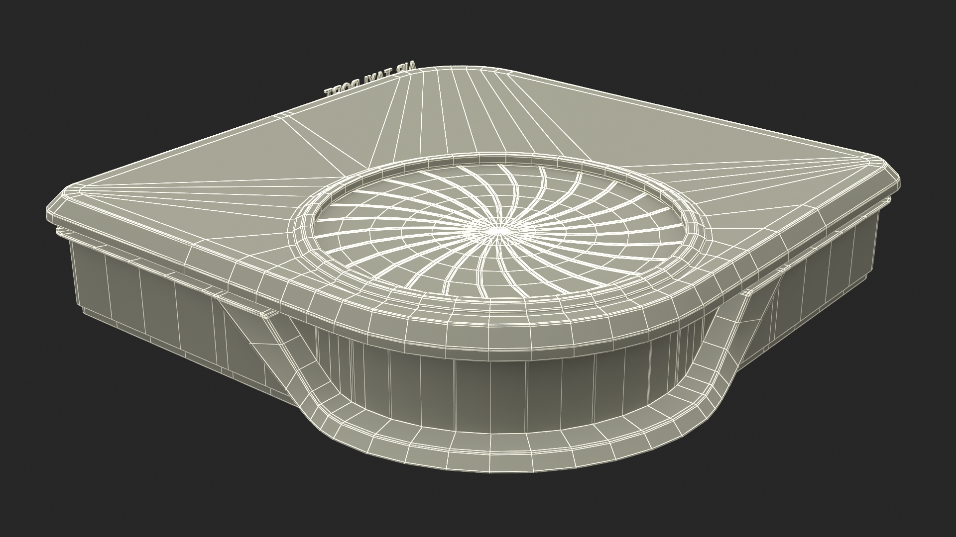 3D model Air Taxi Port Rigged