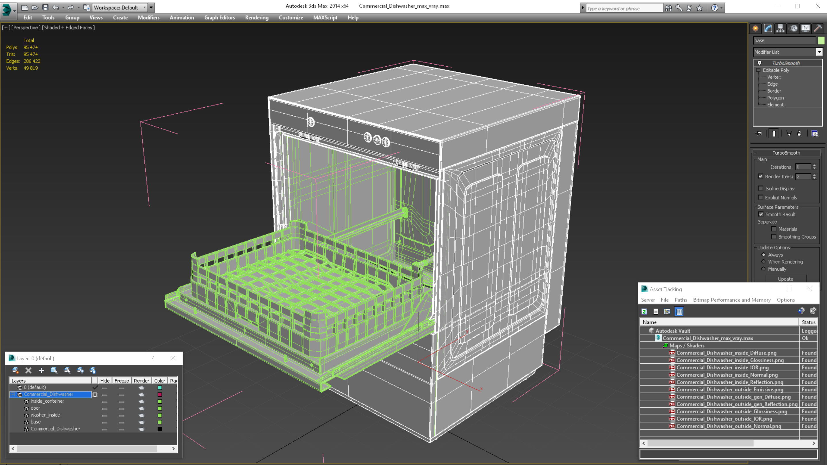 3D Commercial Dishwasher