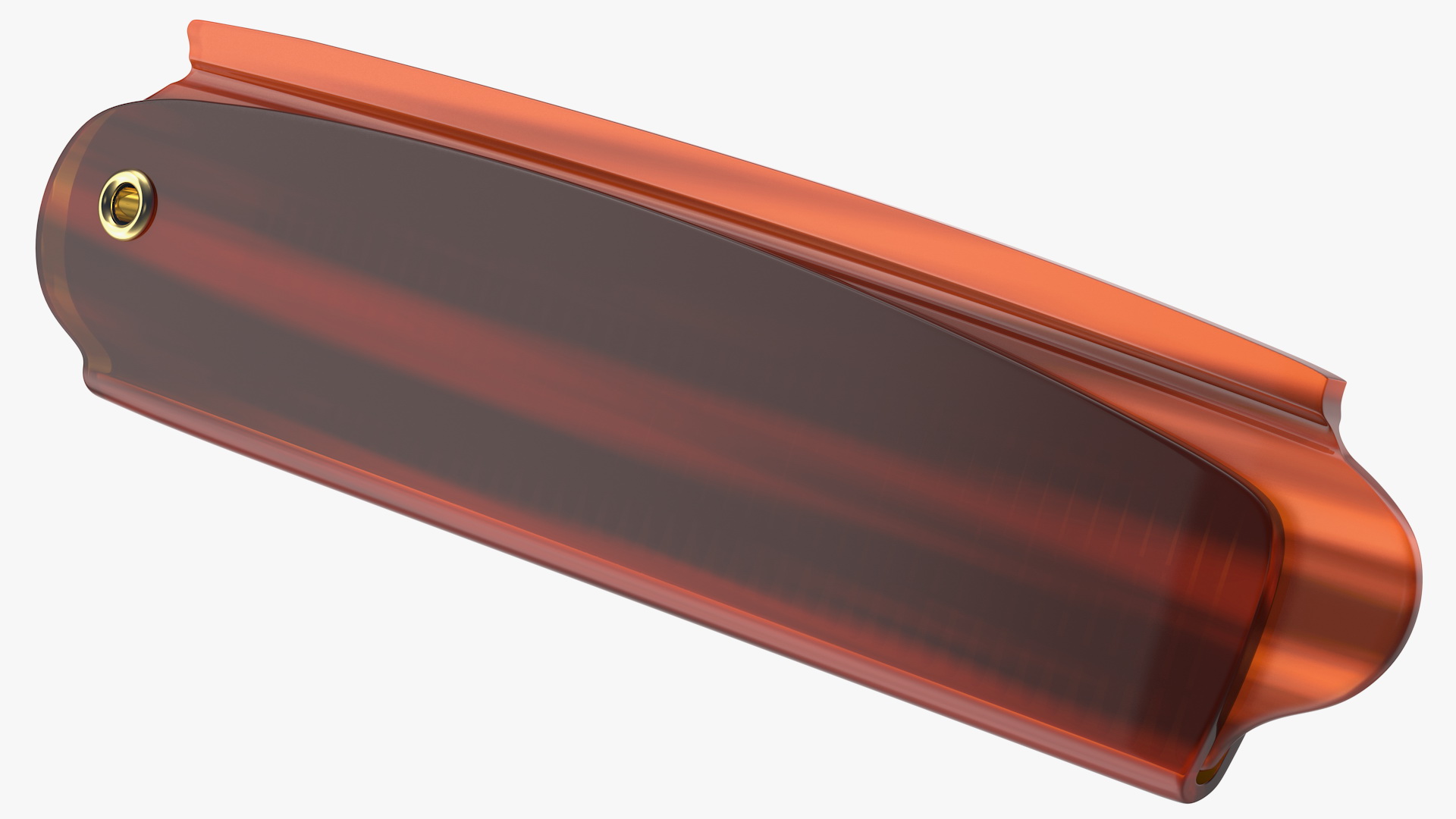 3D model Kent Folding Pocket Comb Brown