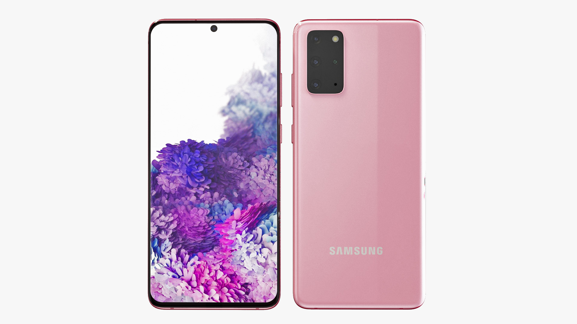 Samsung Galaxy S20 Plus Red 3D