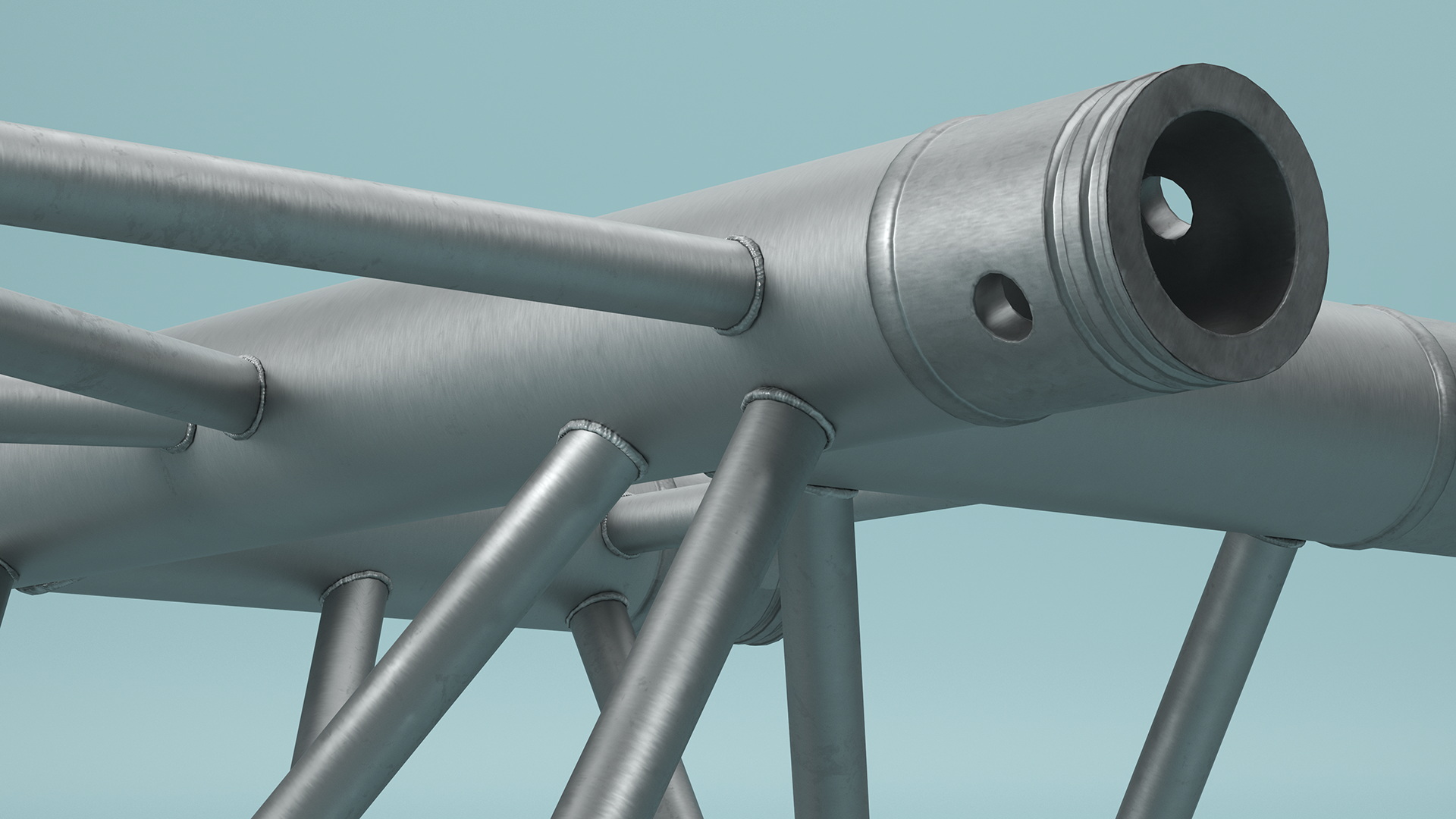 Industrial Truss Modular 3D model