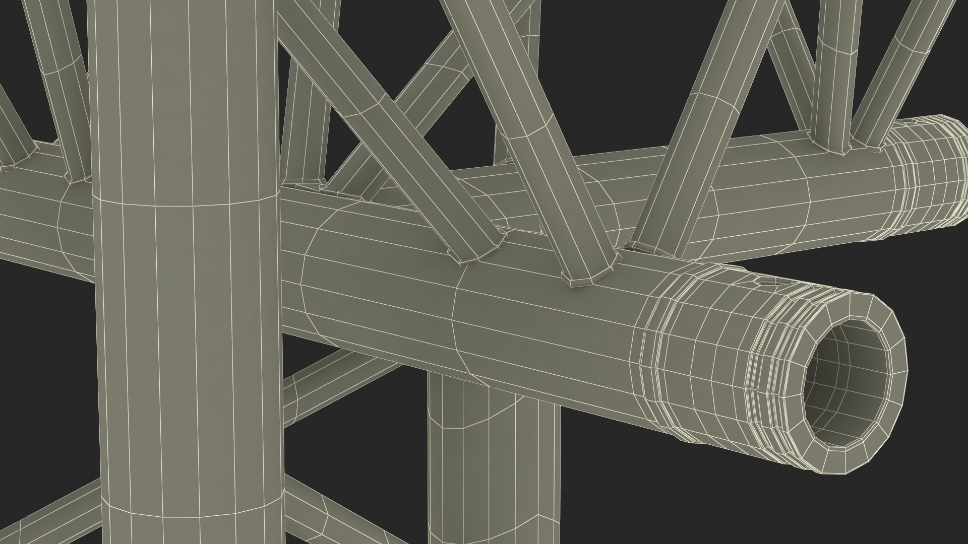 Industrial Truss Modular 3D model