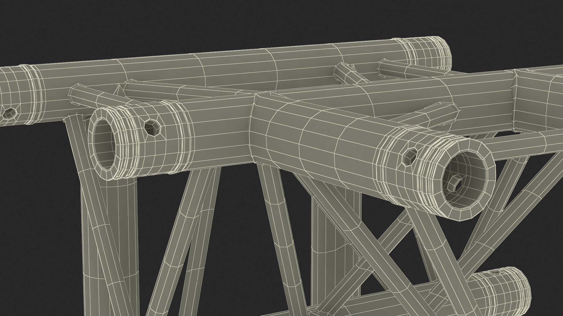 Industrial Truss Modular 3D model