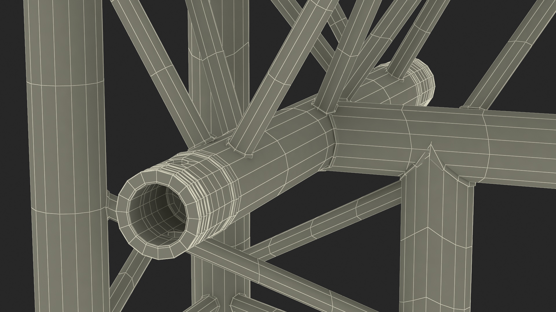 Industrial Truss Modular 3D model