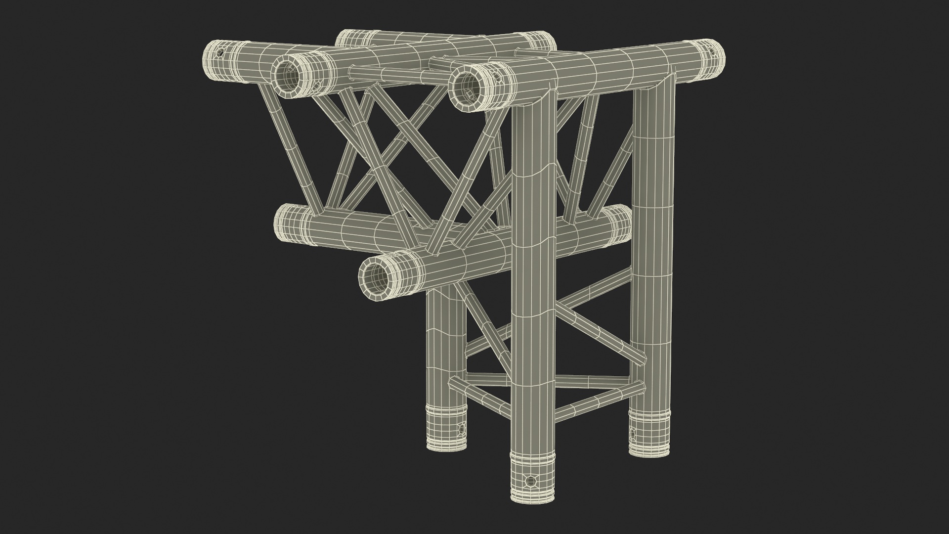 Industrial Truss Modular 3D model