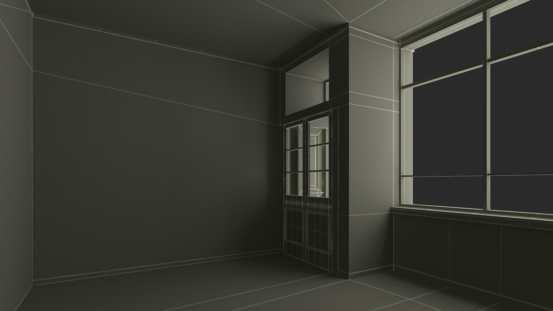 3D Small Retail Shop Front model