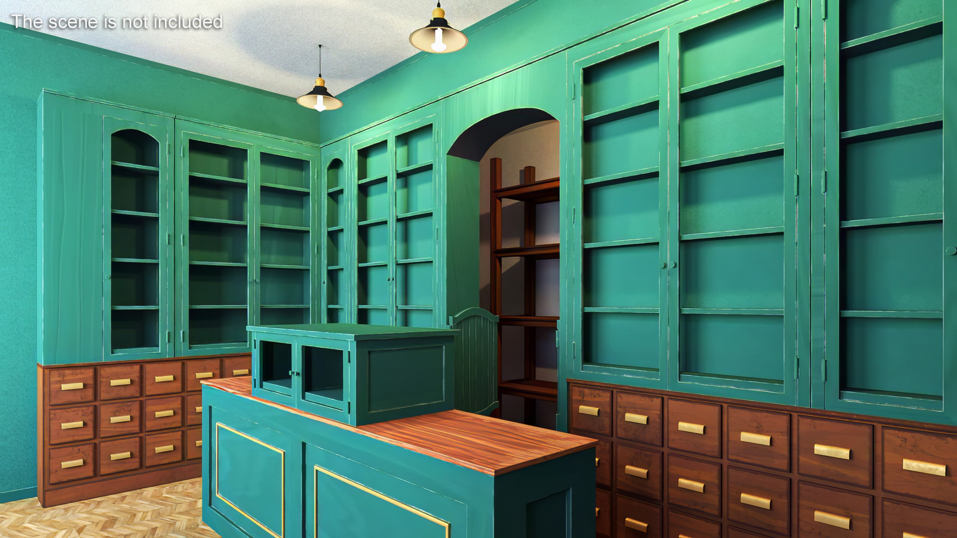 3D Small Retail Shop Front model