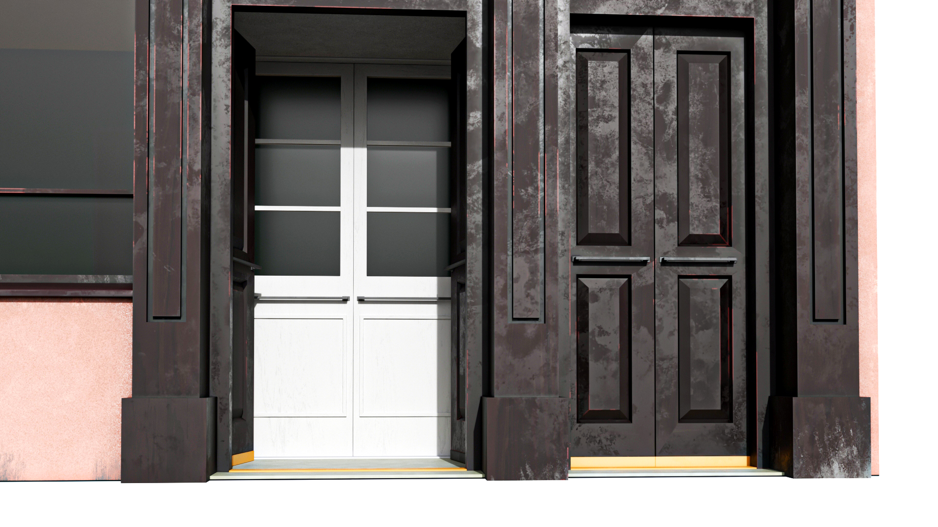 3D Small Retail Shop Front model