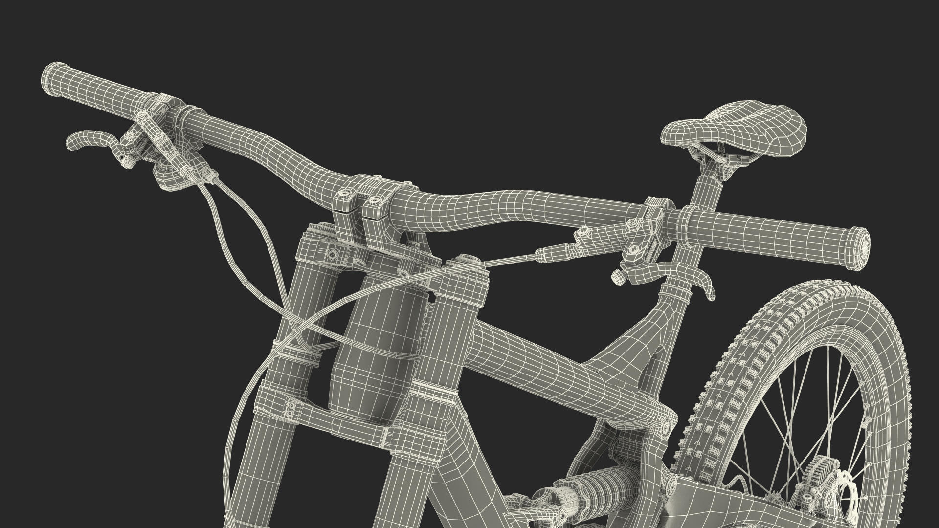 GT Fury Downhill Mountain Bike Rigged 3D