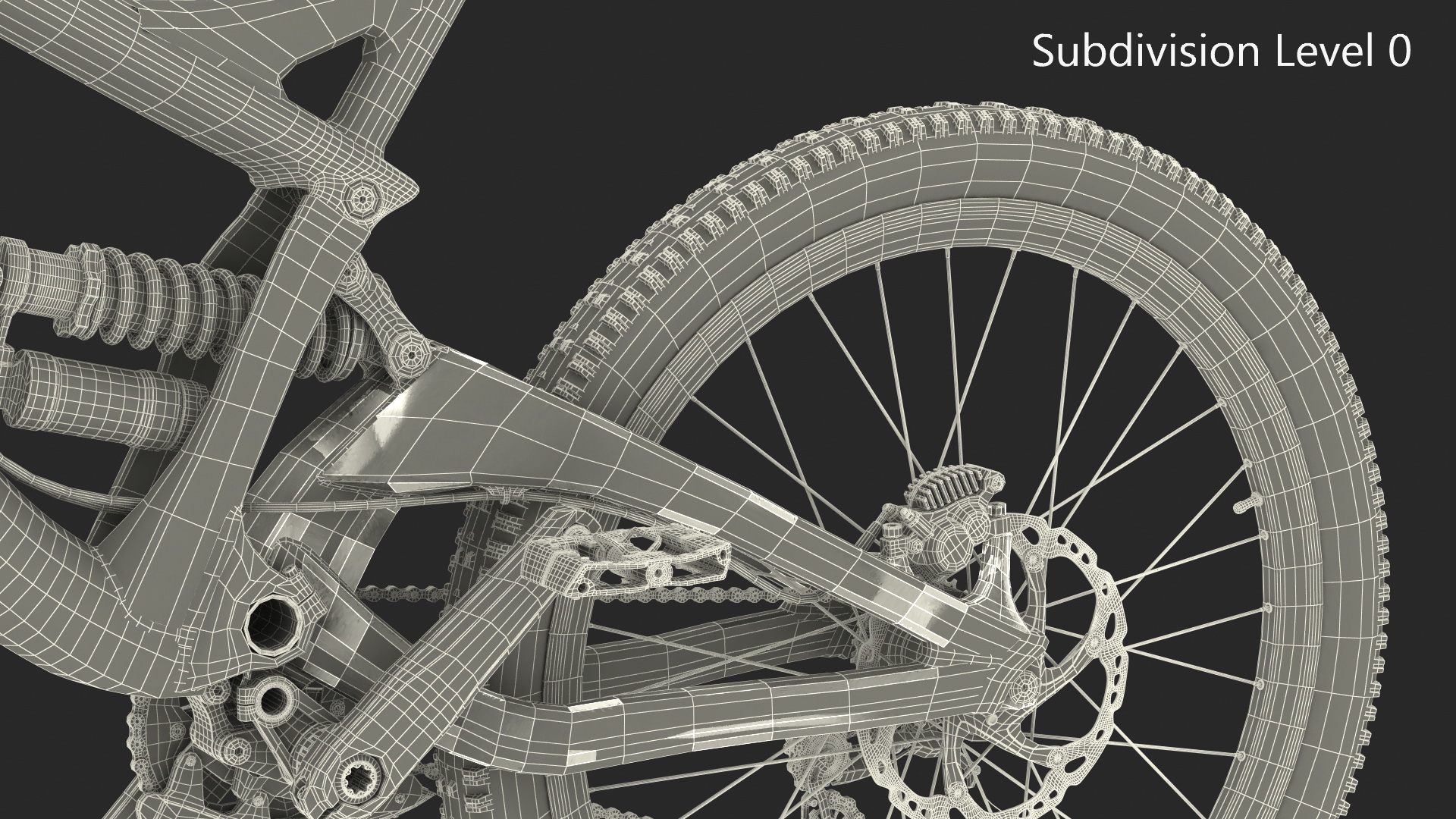 GT Fury Downhill Mountain Bike Rigged 3D