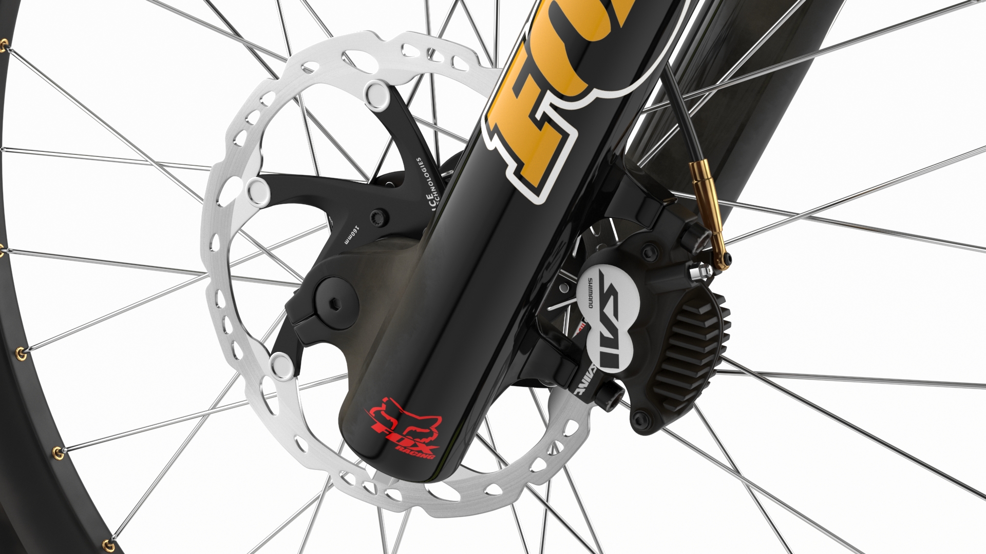 GT Fury Downhill Mountain Bike Rigged 3D