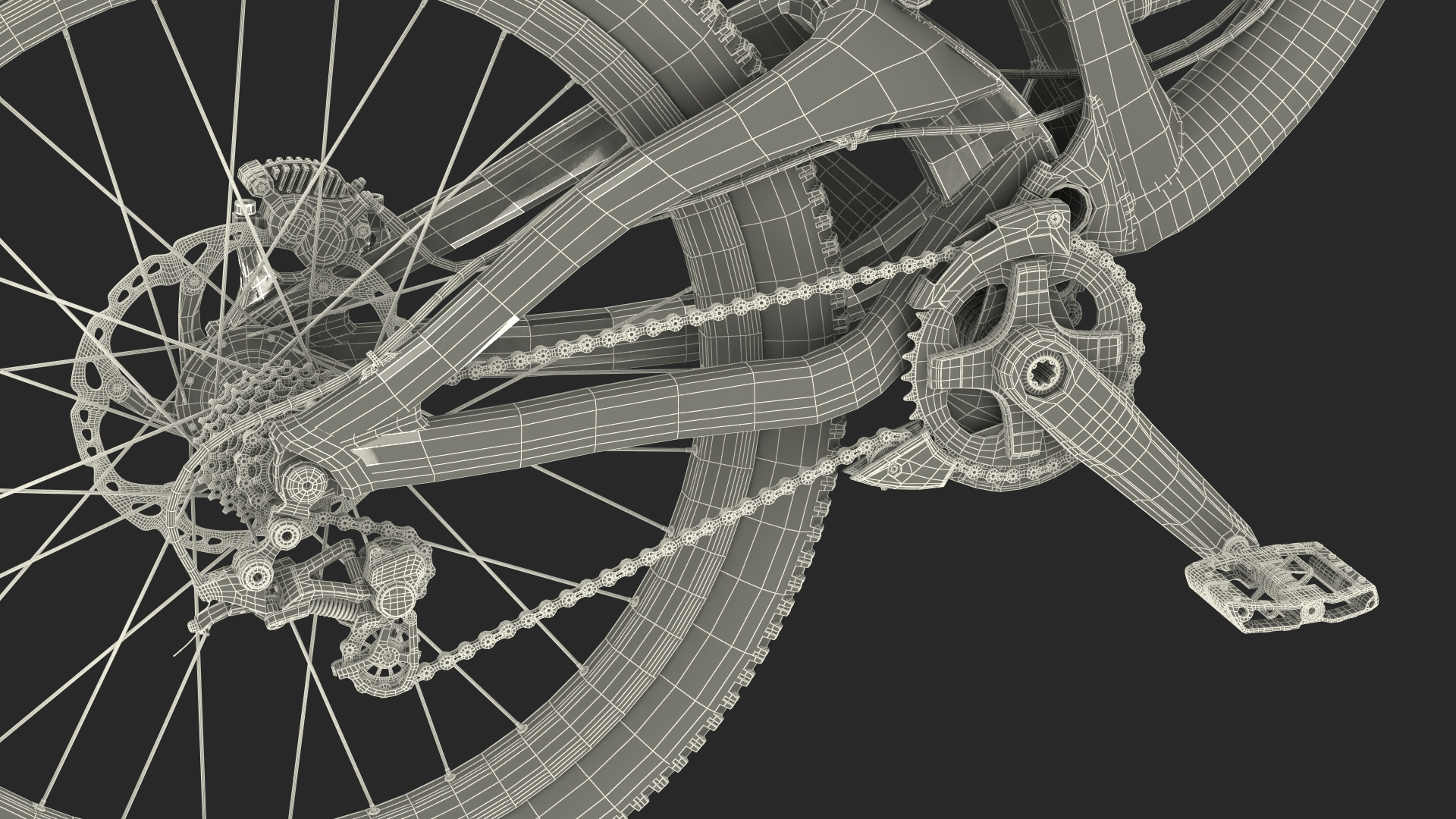 GT Fury Downhill Mountain Bike Rigged 3D