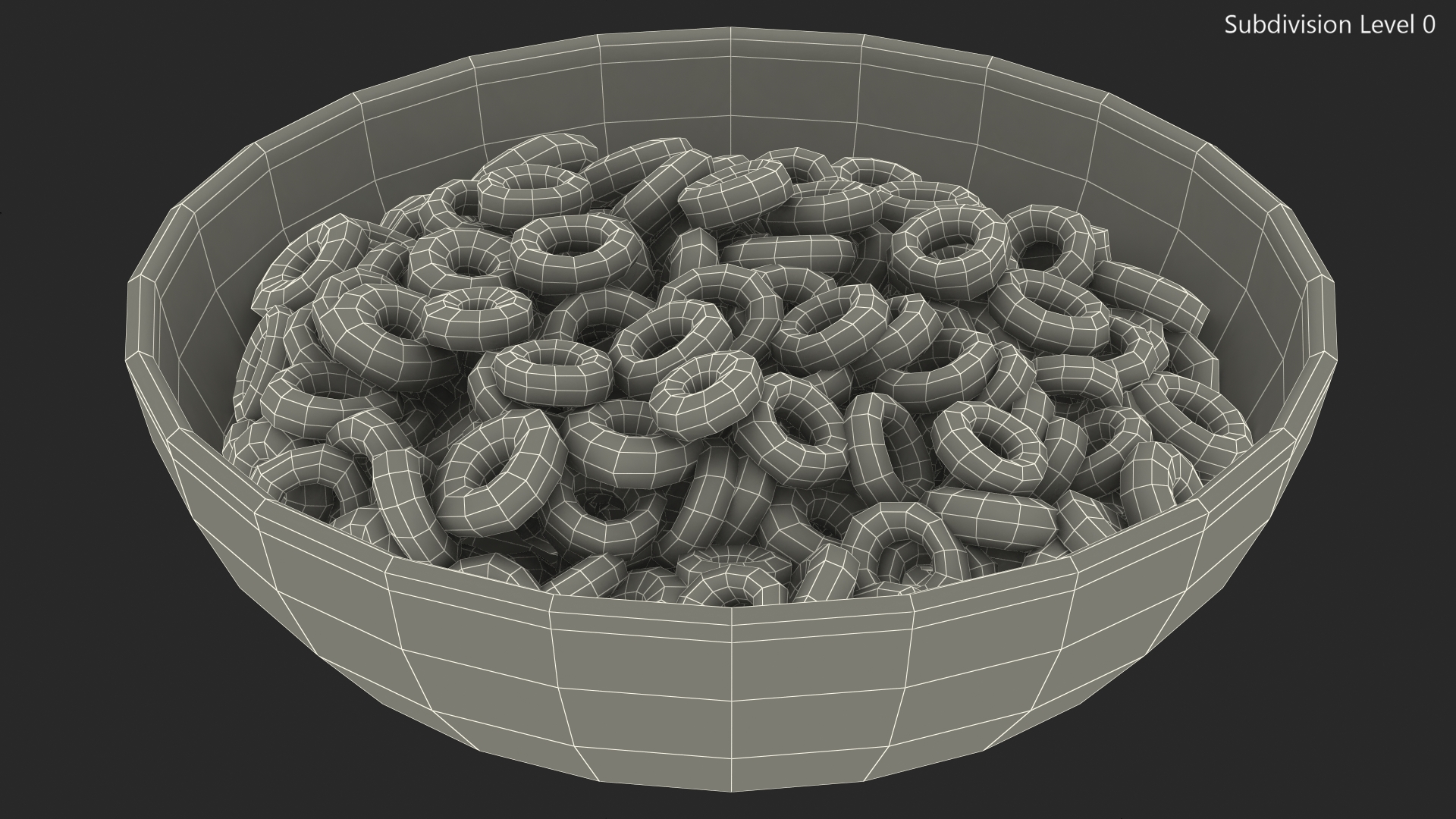 3D model Chocolate Rings Breakfast