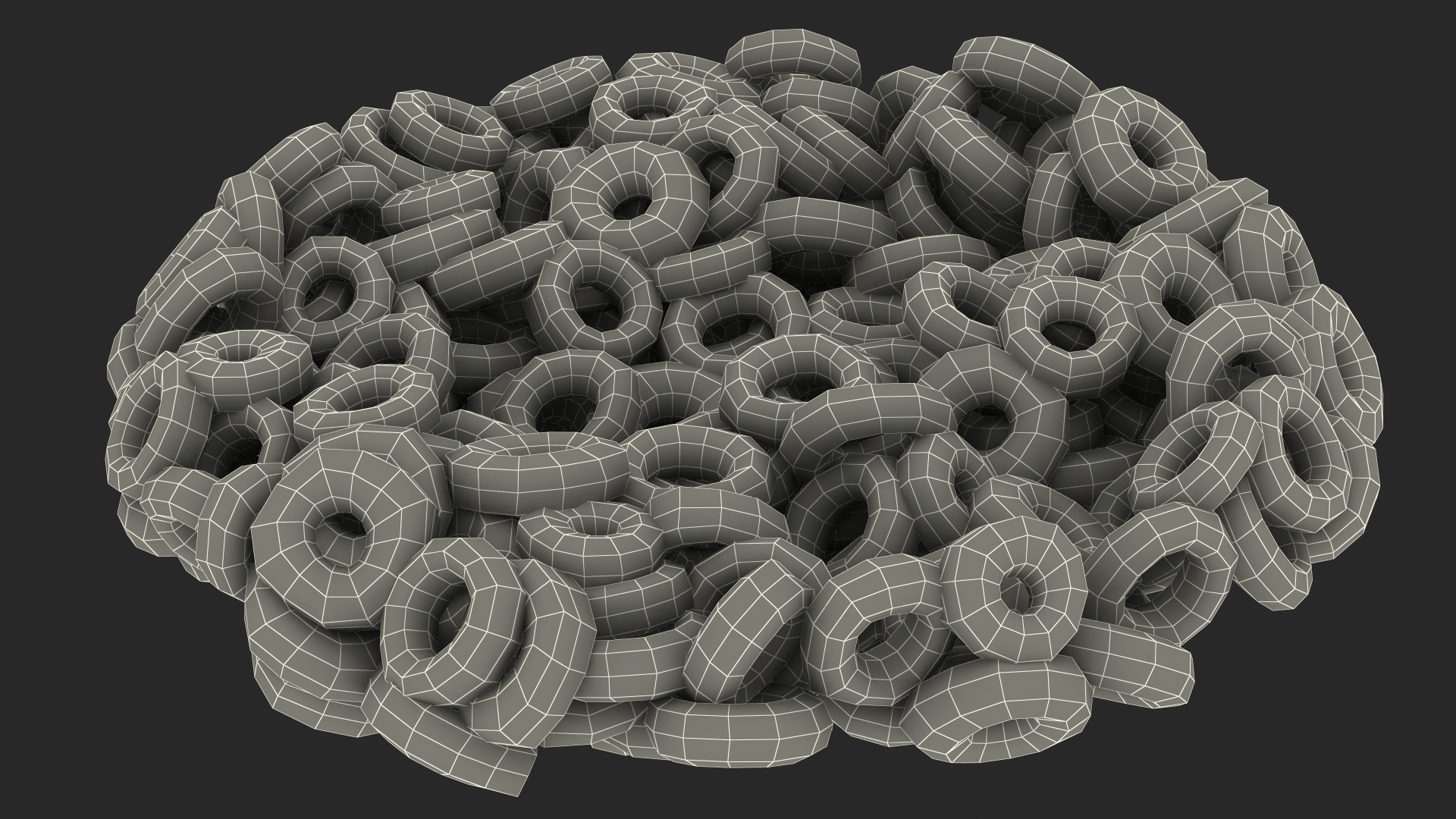 3D model Chocolate Rings Breakfast