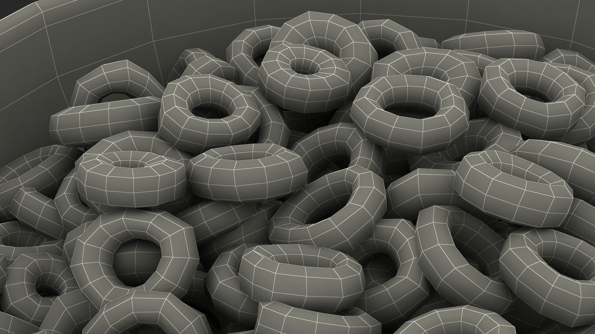 3D model Chocolate Rings Breakfast