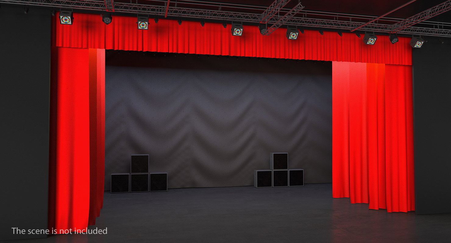 3D Stage Curtain model