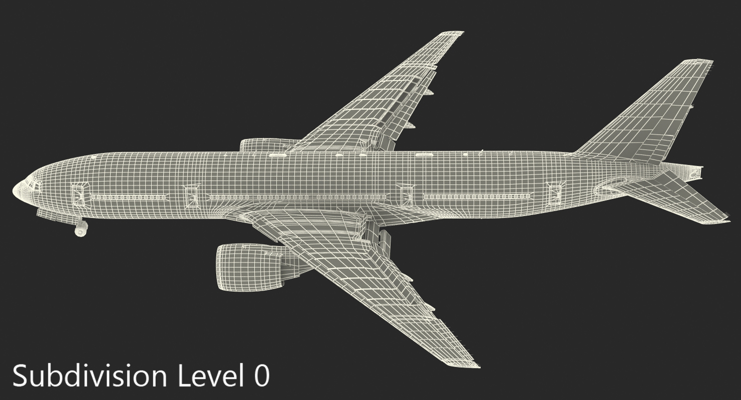 3D model Boeing 777 200 Air France