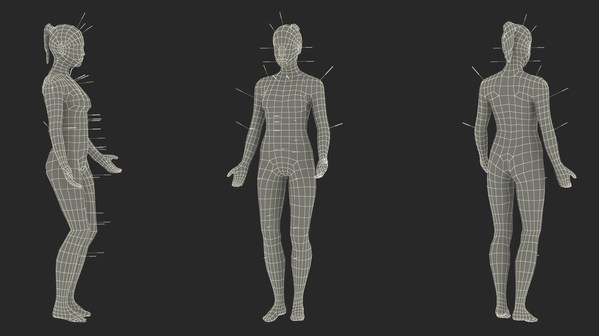 3D Female Acupuncture Mannequin on the Couch