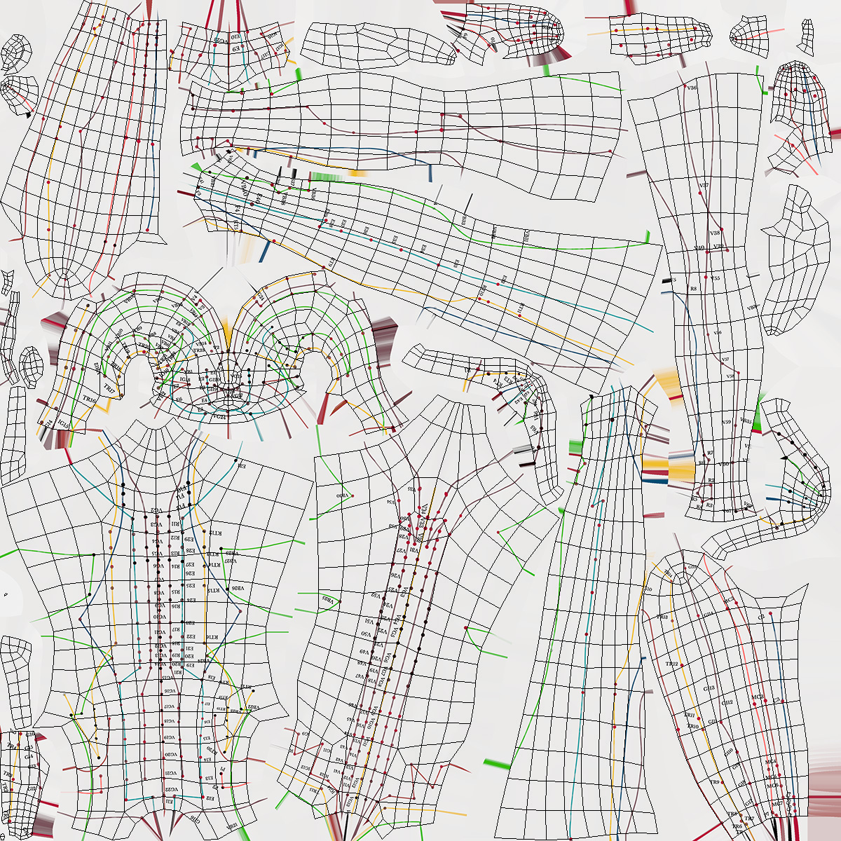 3D Female Acupuncture Mannequin on the Couch