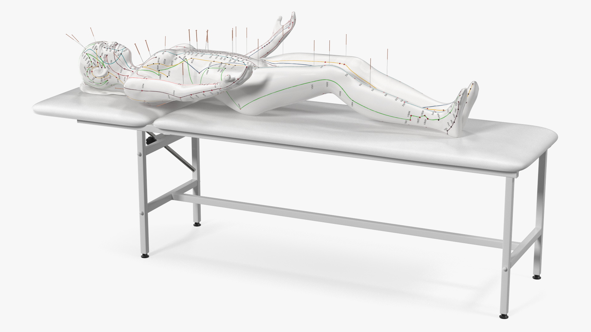 3D Female Acupuncture Mannequin on the Couch