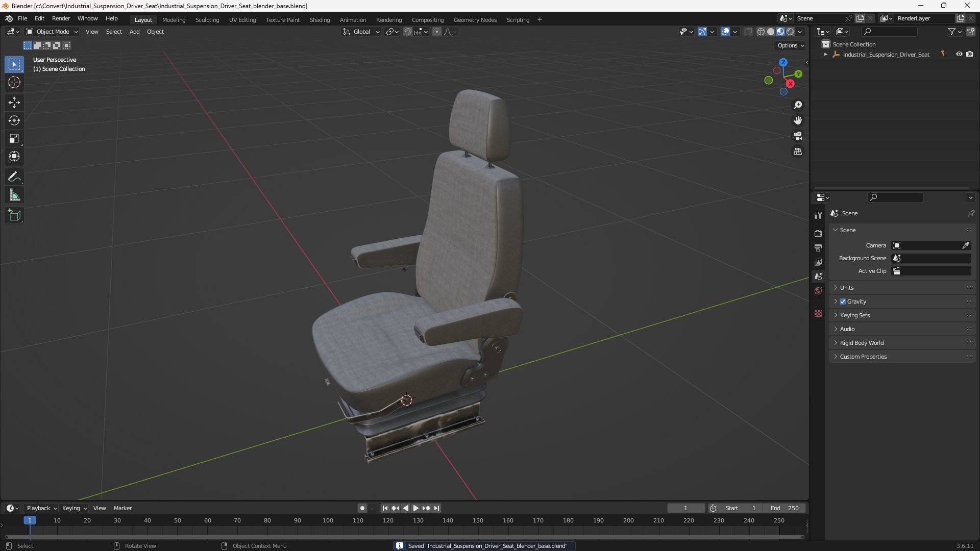 Industrial Suspension Driver Seat - view 10