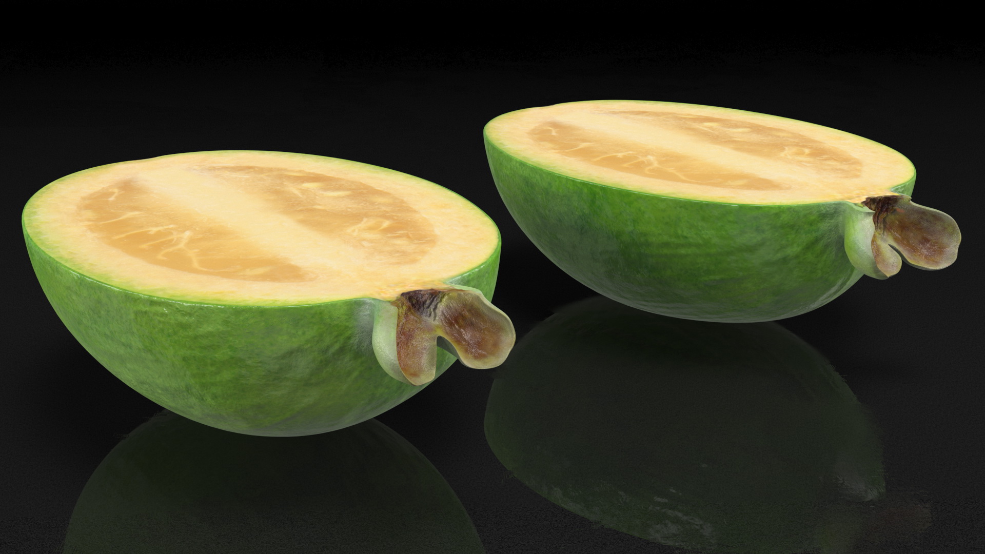 Feijoa Fruit Cut Along 3D