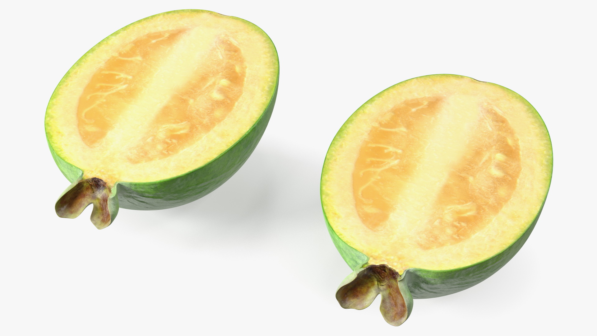 Feijoa Fruit Cut Along 3D