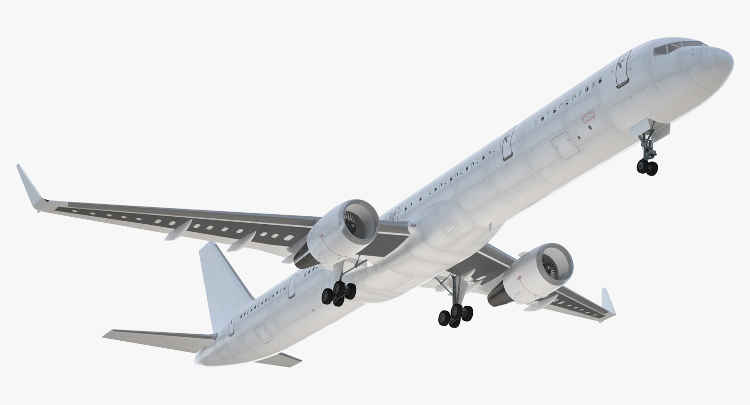 3D model Boeing 757 300 with Interior and Cockpit Generic Rigged