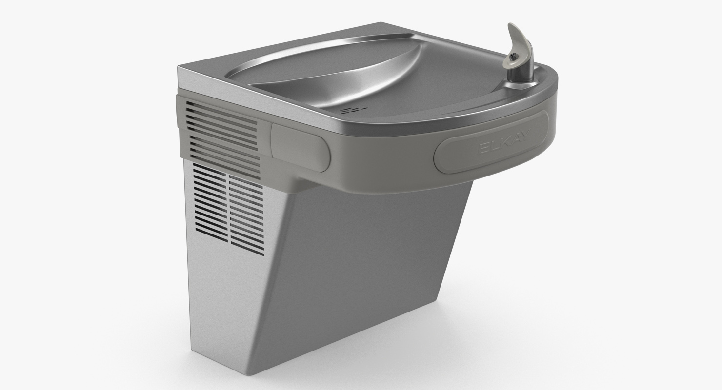 3D Drinking Fountain Elkay model