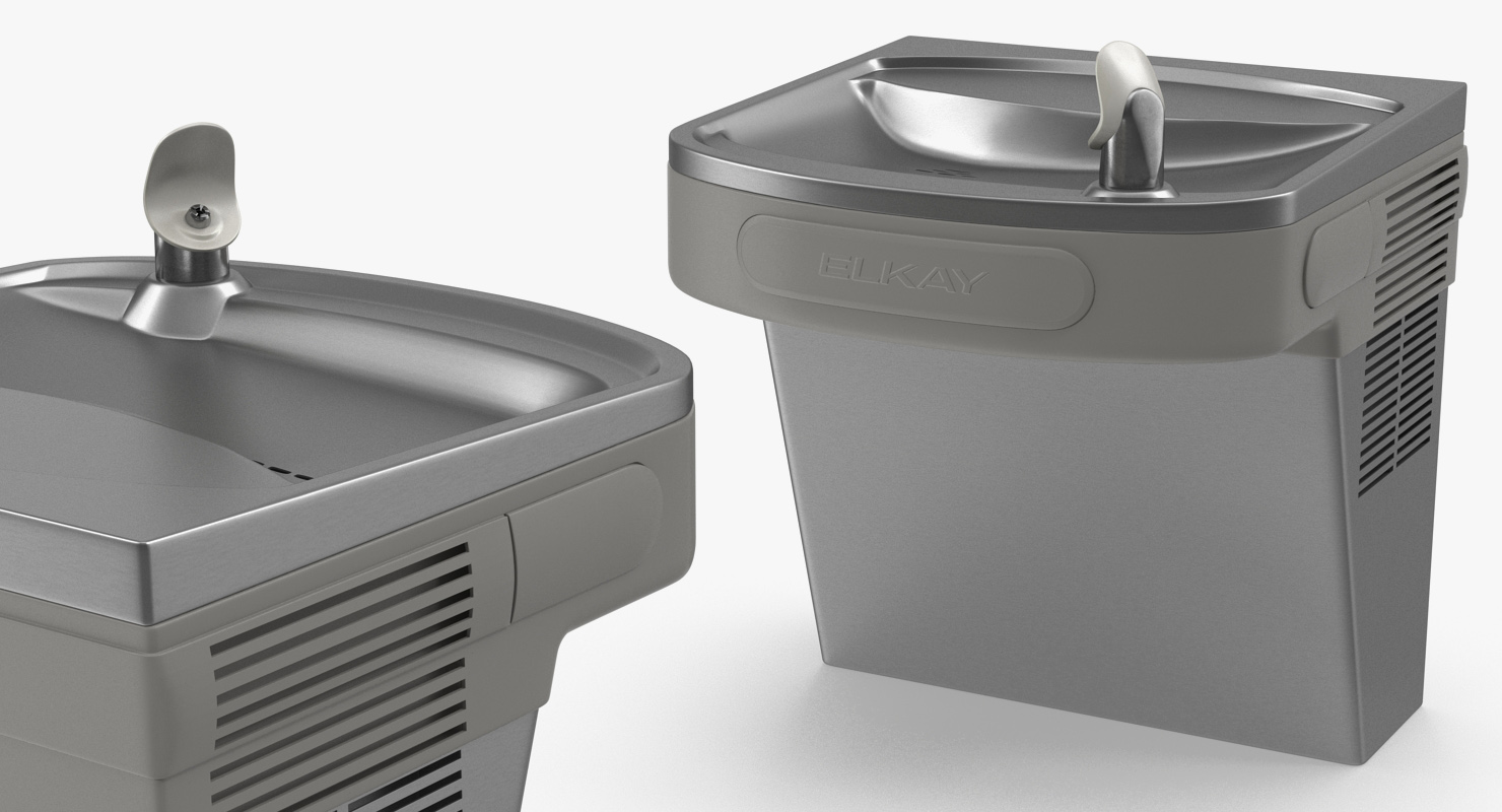 3D Drinking Fountain Elkay model