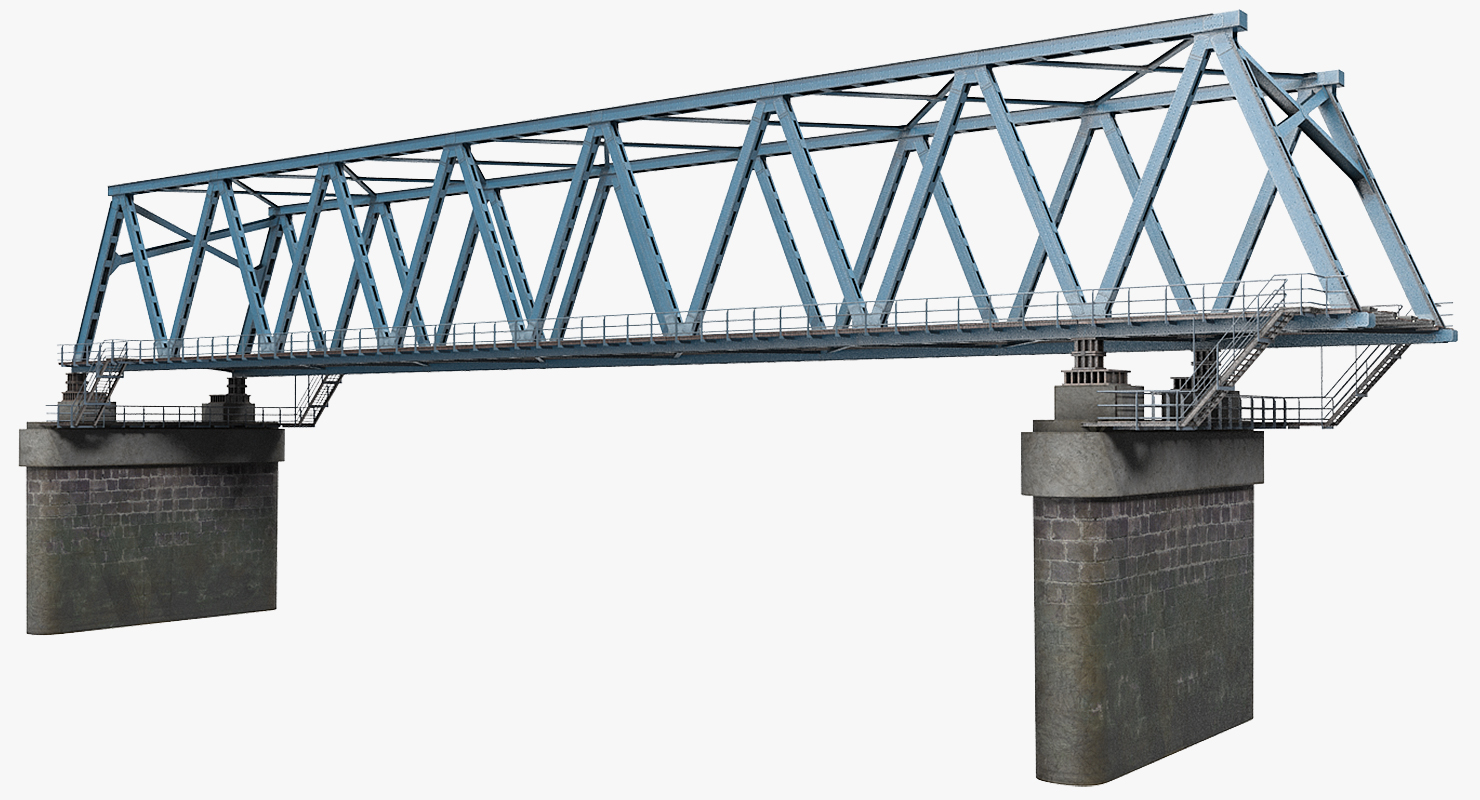 3D Old Railway Bridge model