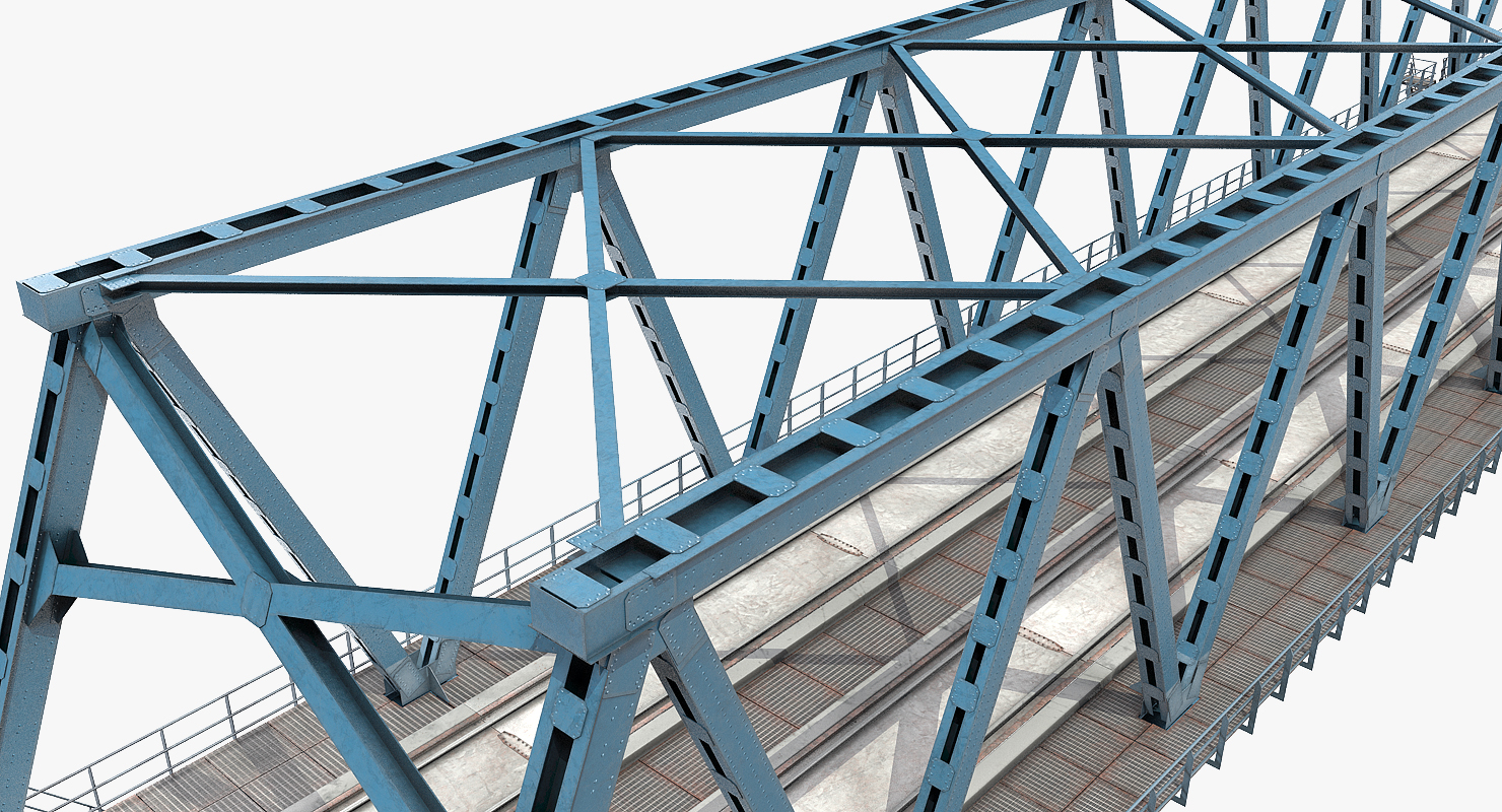 3D Old Railway Bridge model