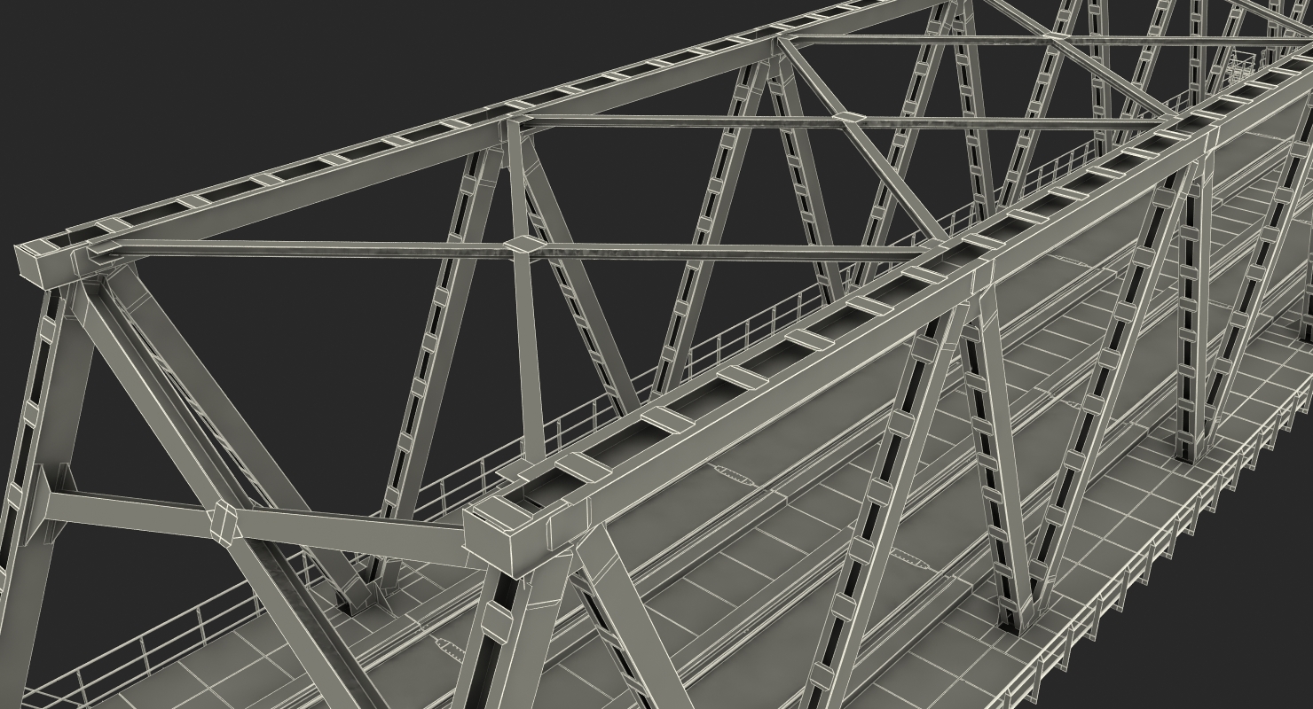 3D Old Railway Bridge model