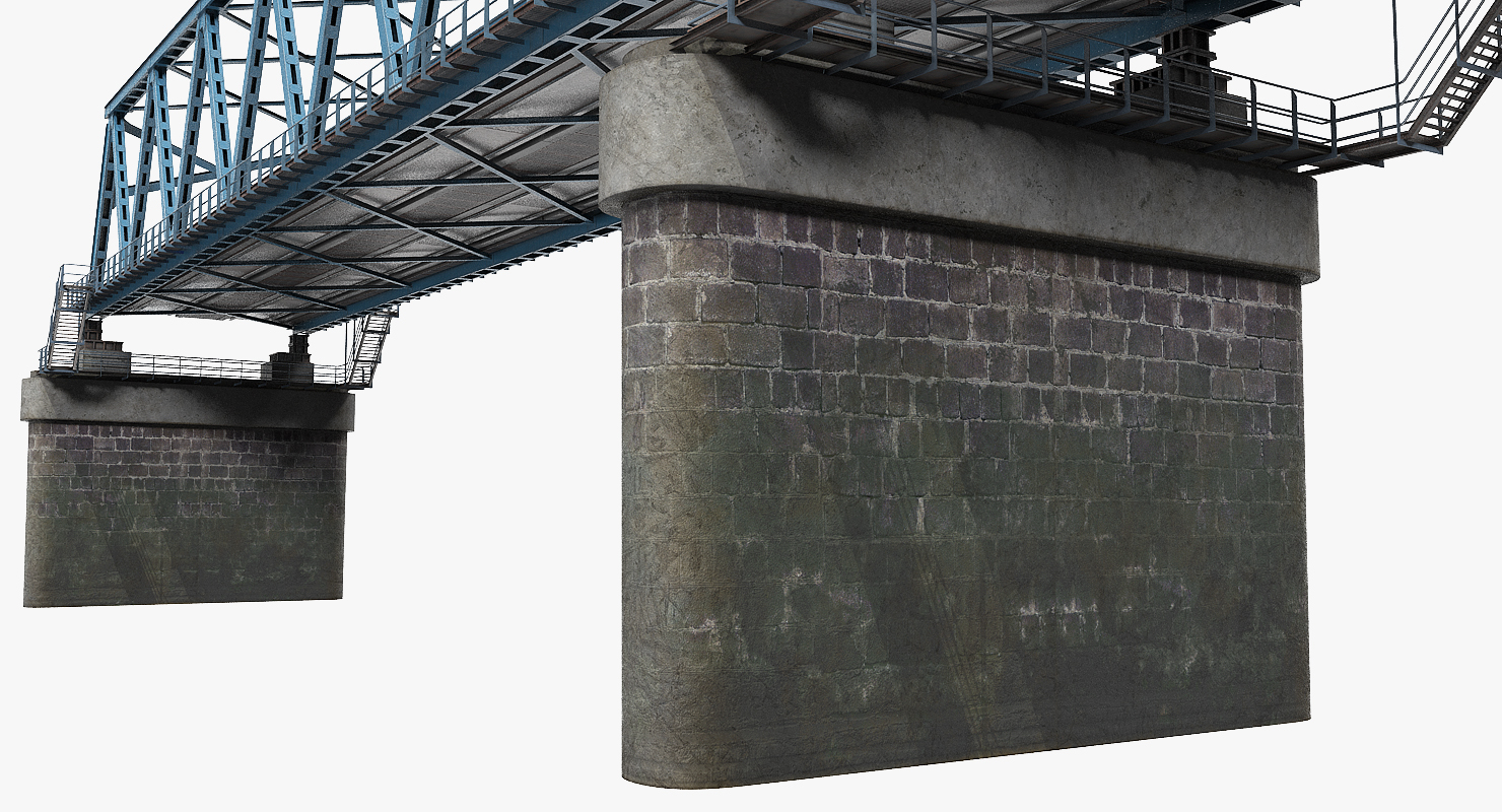 3D Old Railway Bridge model