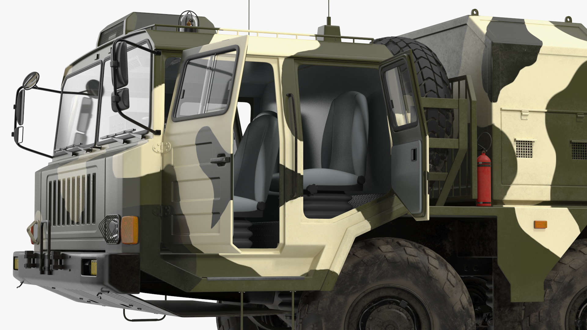3D Chinese MLRS WS-2D Green Camouflage Rigged for Maya