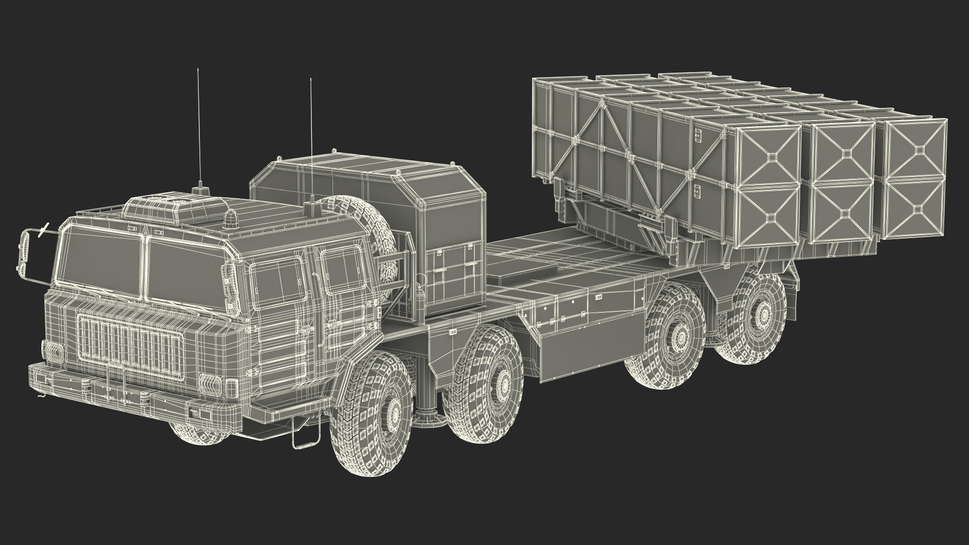 3D Chinese MLRS WS-2D Green Camouflage Rigged for Maya