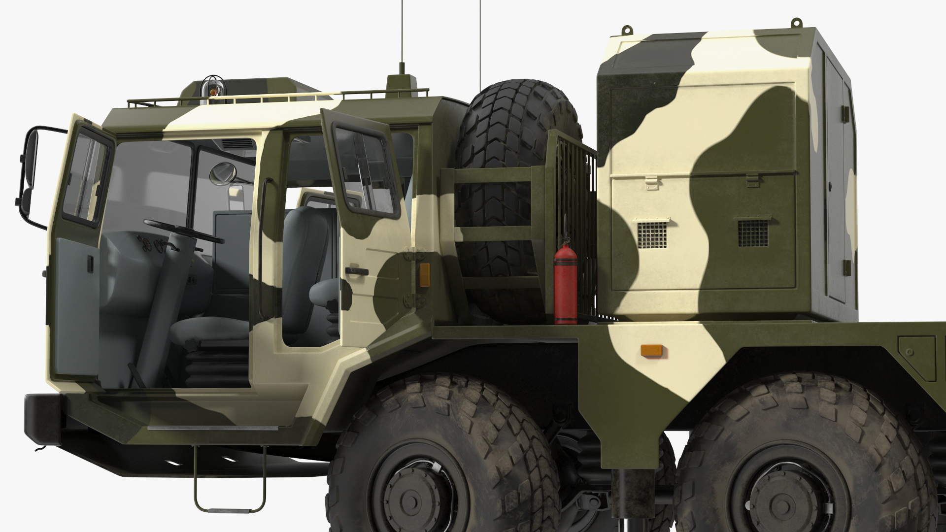 3D Chinese MLRS WS-2D Green Camouflage Rigged for Maya
