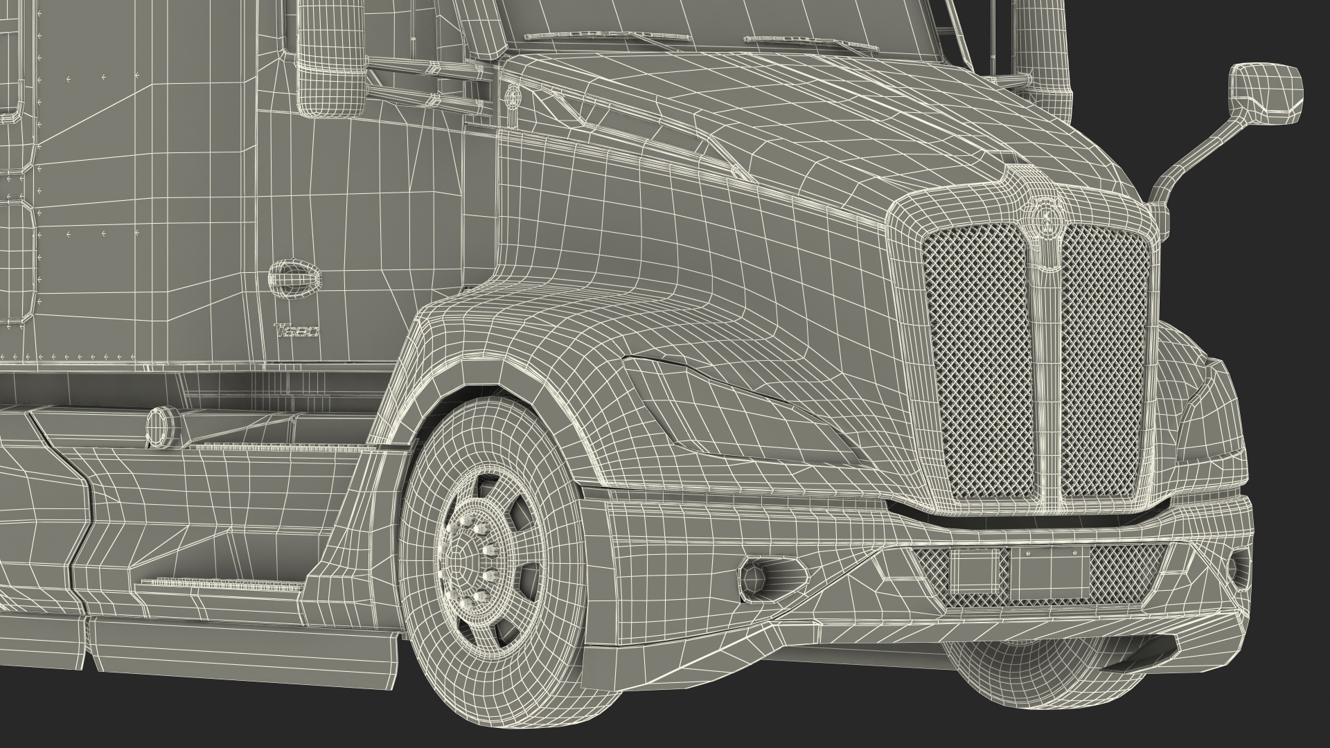 Kenworth Truck with Tanker Trailer 3D model