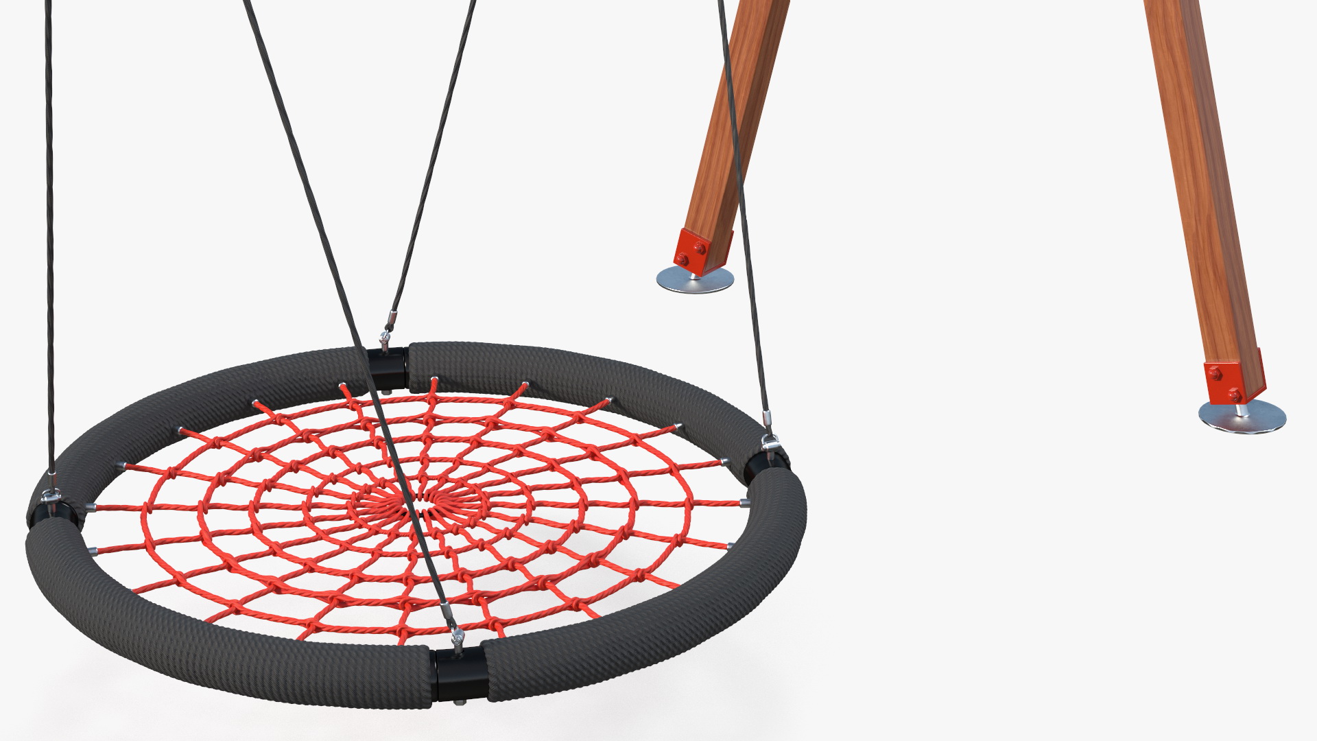 3D model Net Swing for Kids Outdoor Red