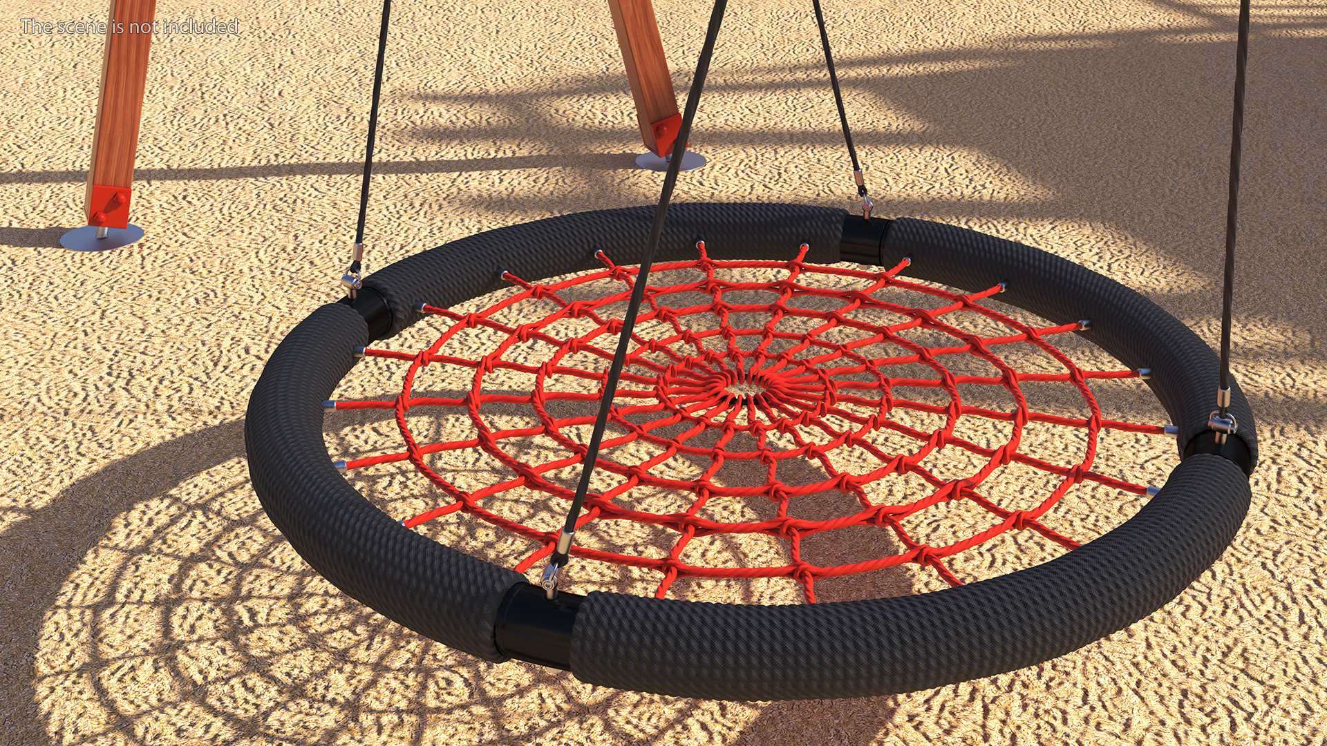3D model Net Swing for Kids Outdoor Red