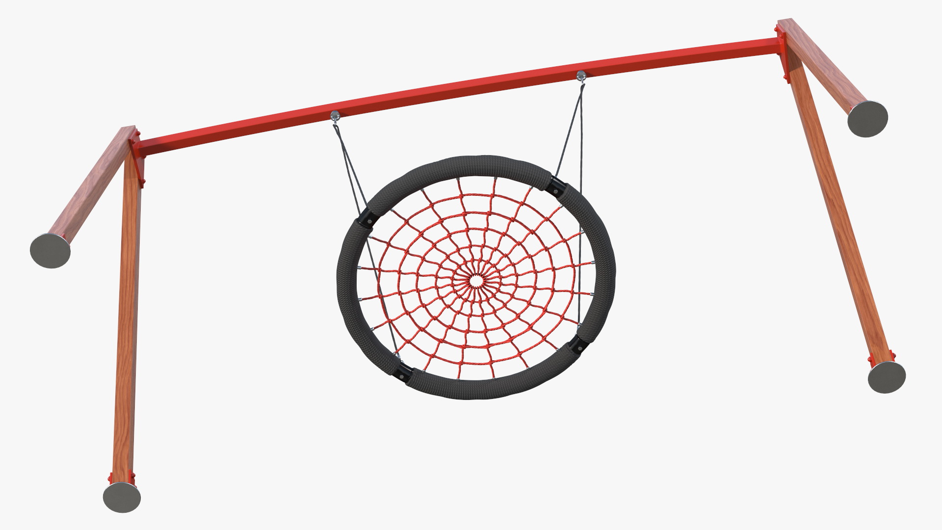 3D model Net Swing for Kids Outdoor Red