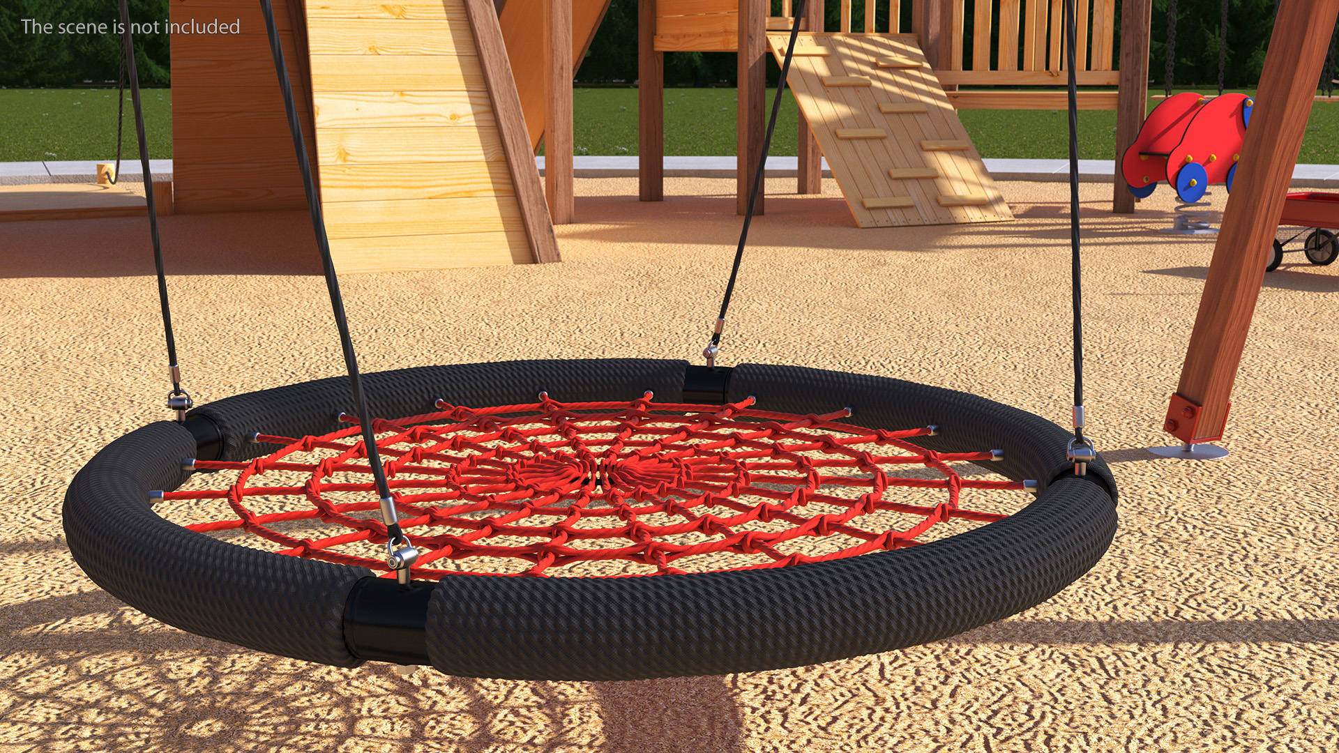 3D model Net Swing for Kids Outdoor Red