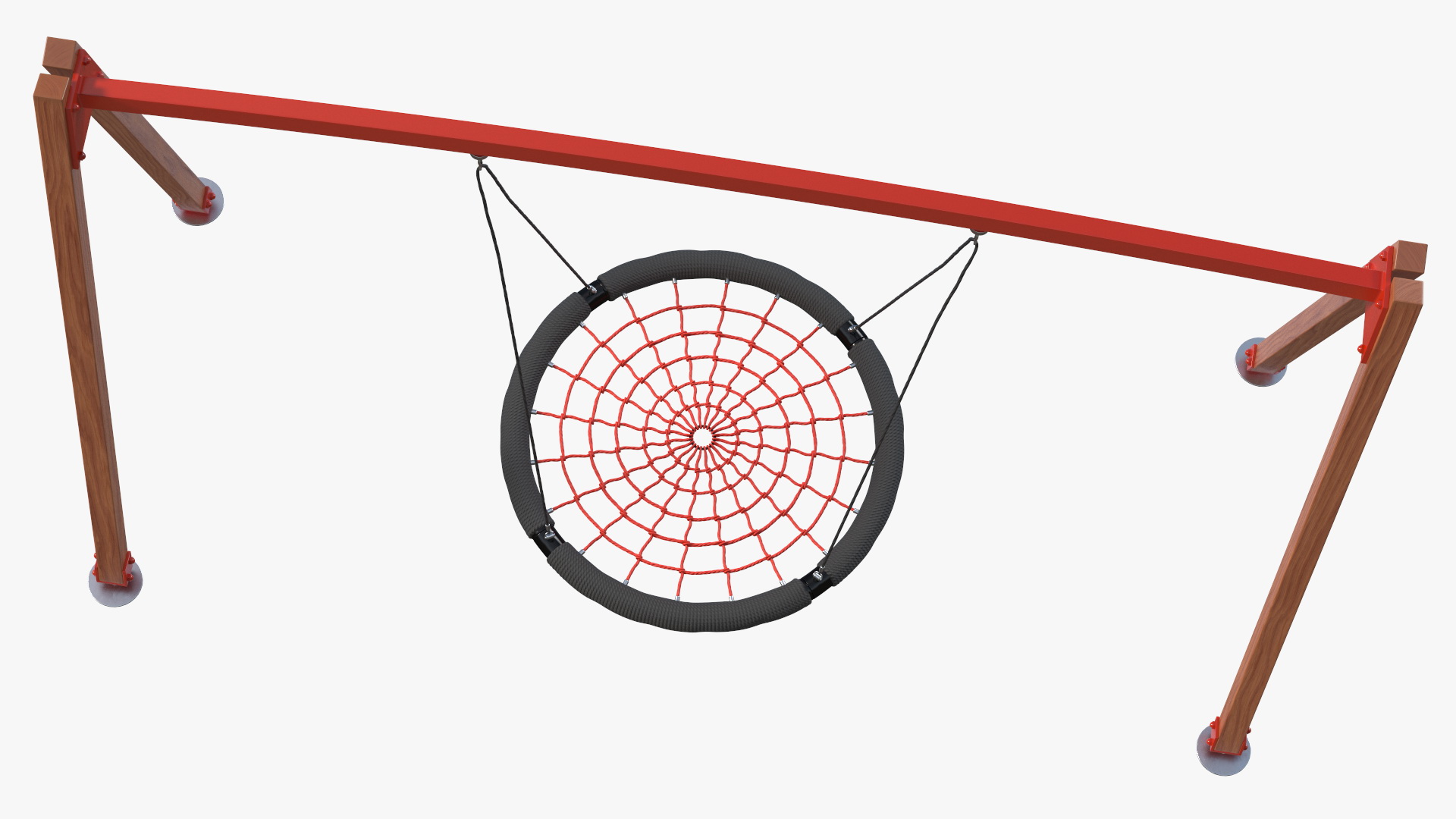 3D model Net Swing for Kids Outdoor Red