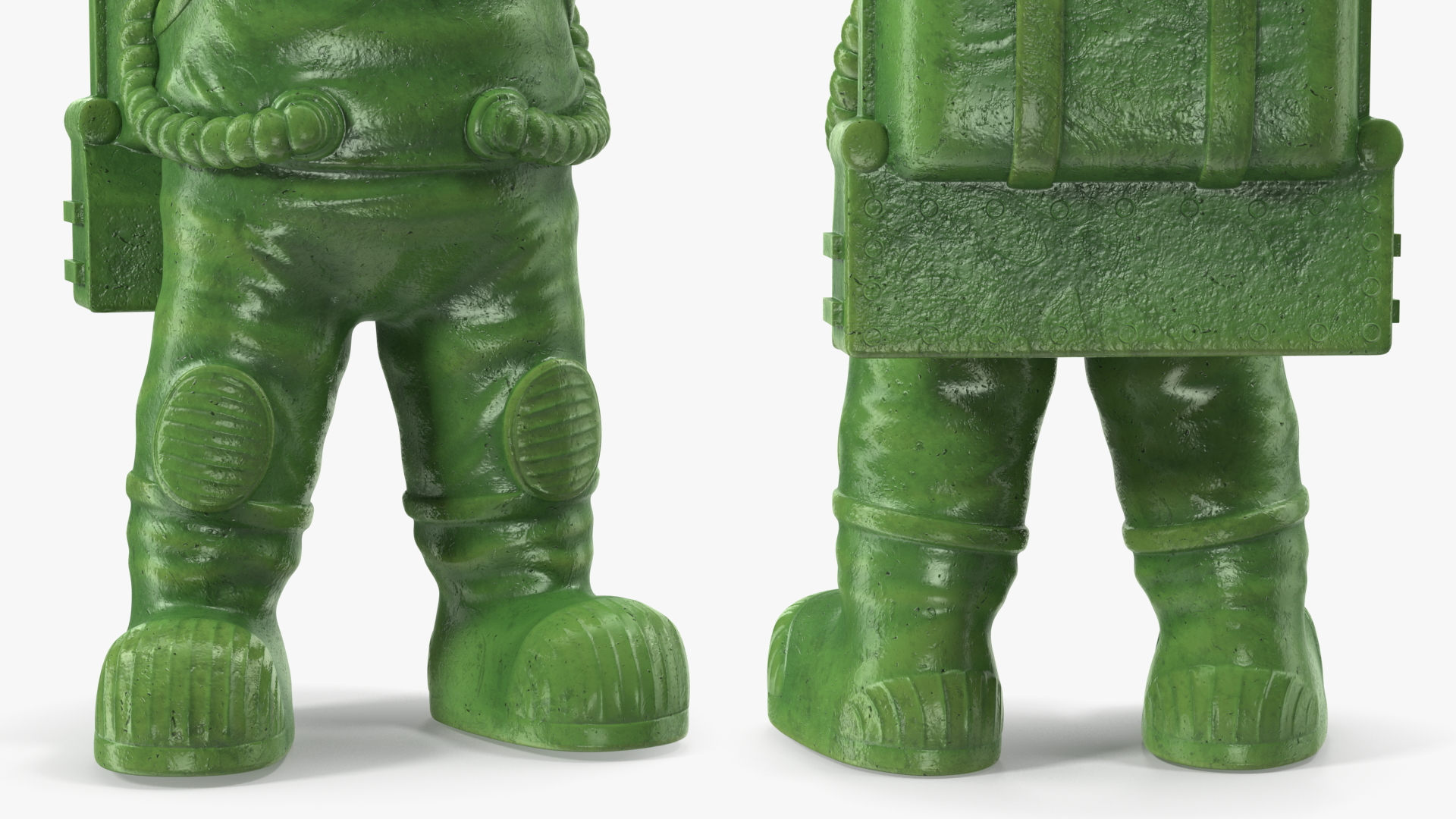 Spaceman Toy Character Green Happy Pose 3D model