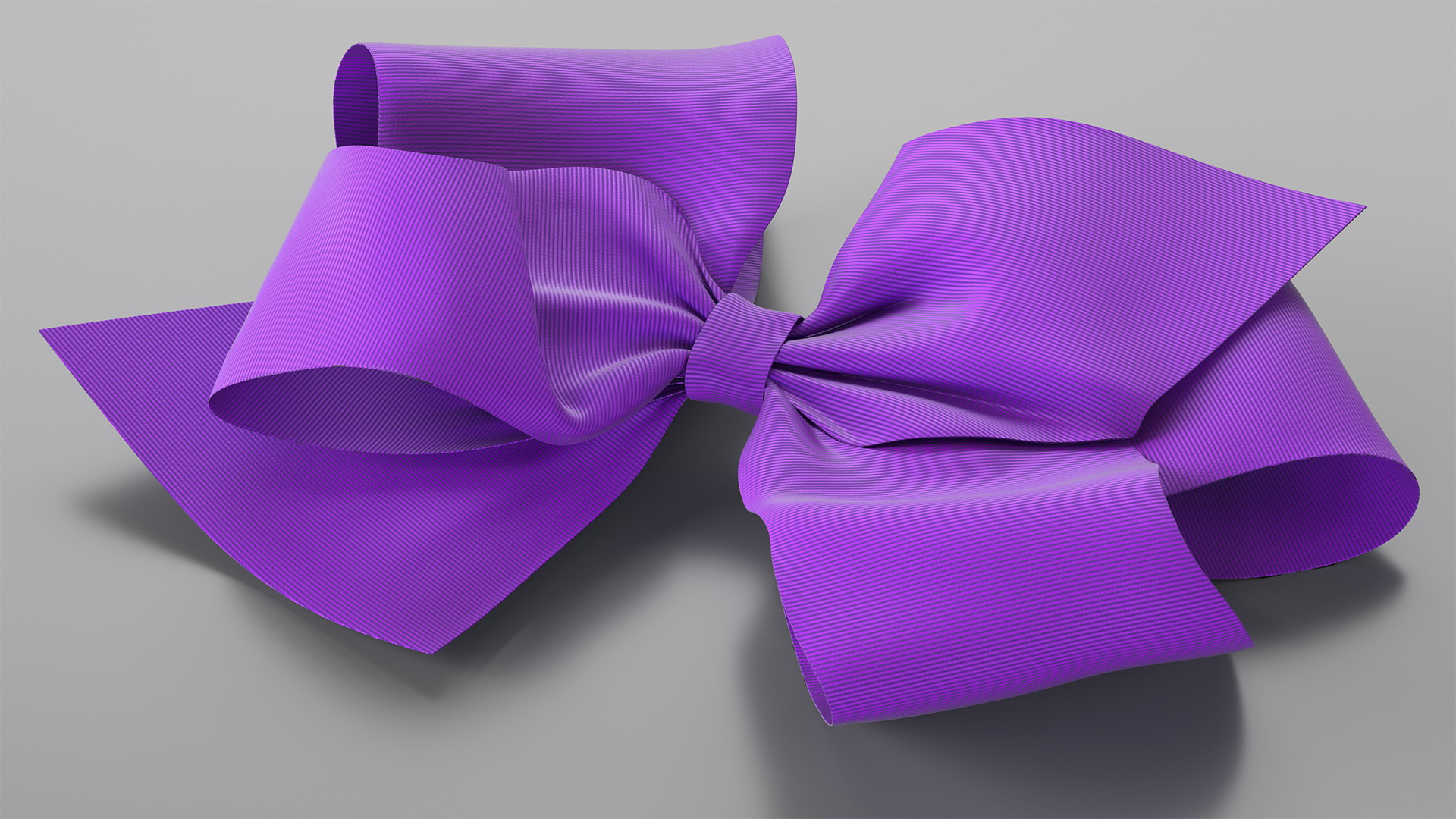 3D model Purple Hair Bow