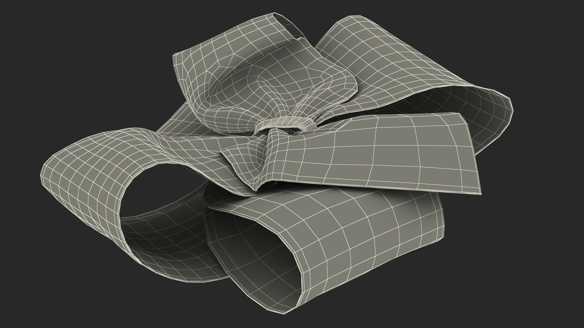 3D model Purple Hair Bow
