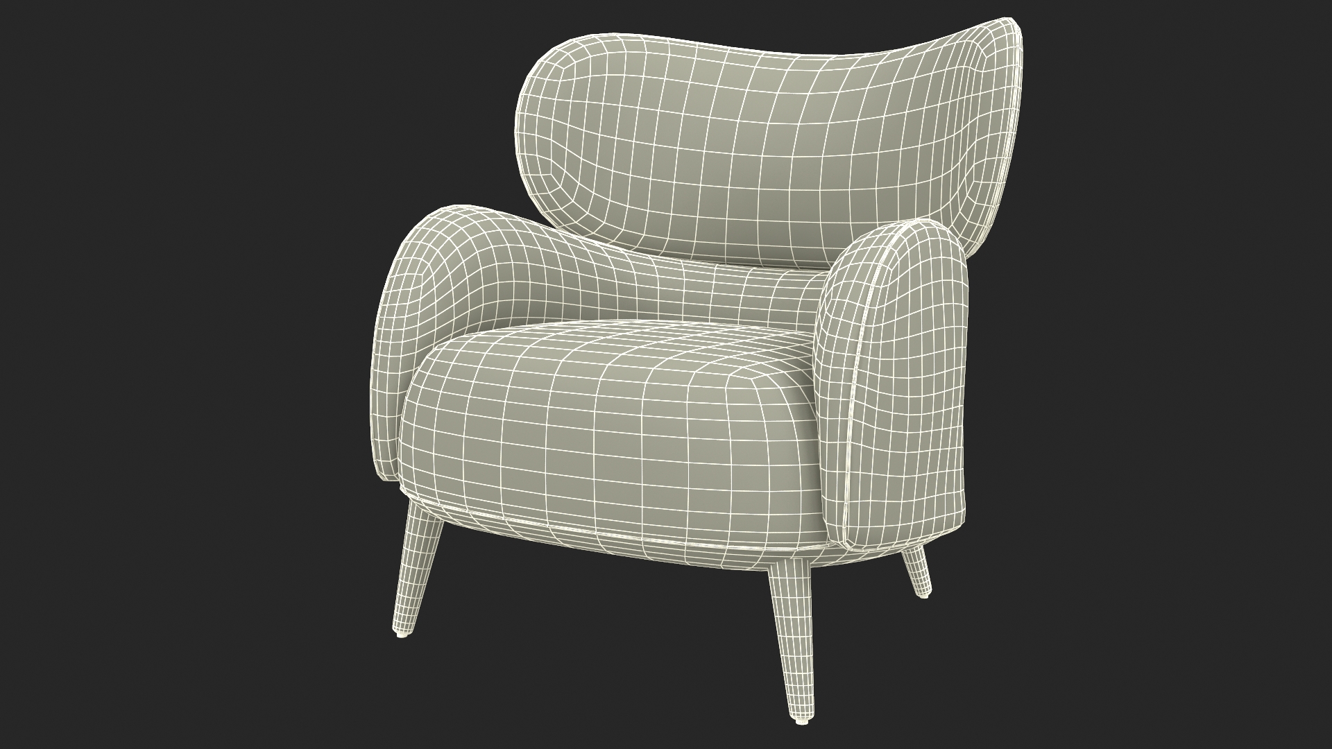3D Natuzzi Italia Blossom Chair model