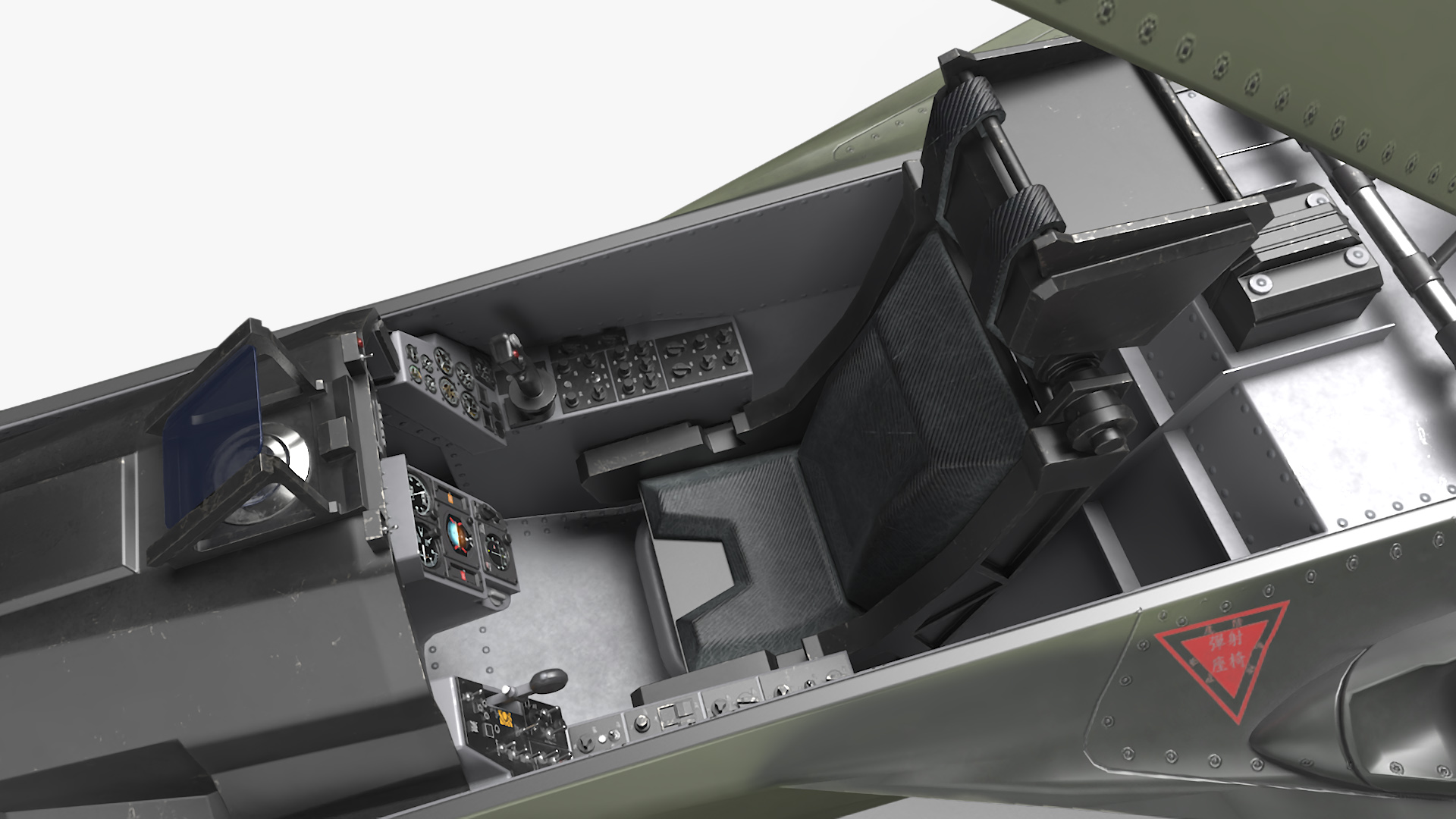 AIDC F-CK-1 Unarmed Fighter Jet Green 3D